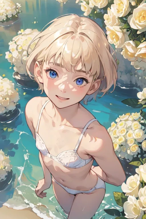 Blonde Short Cut Hair 20