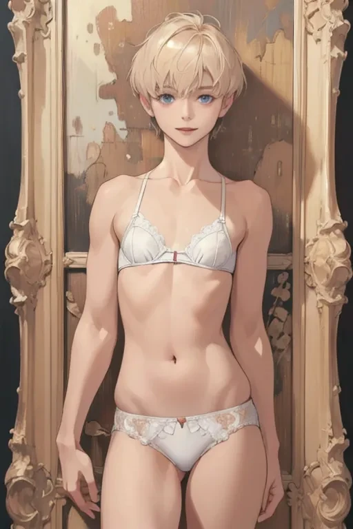 Blonde Short Cut Hair 29