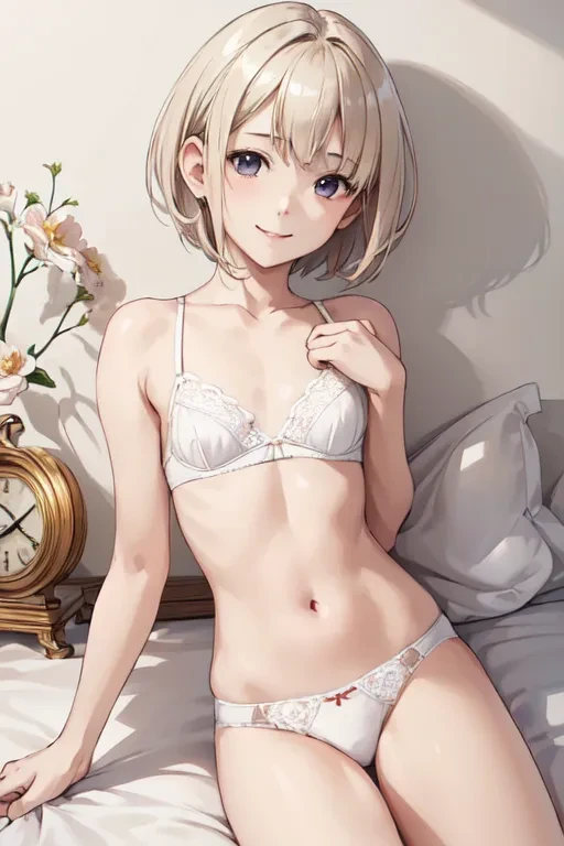 Blonde Short Cut Hair 62