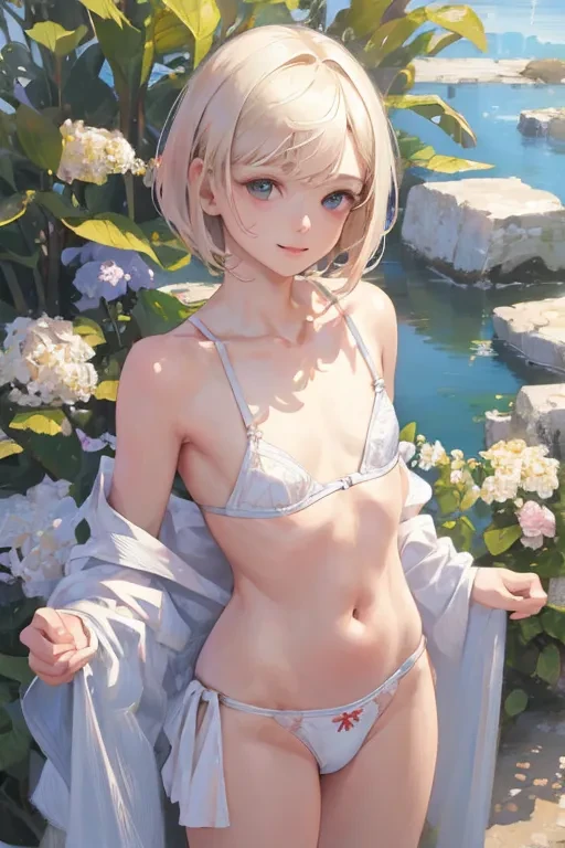 Blonde Short Cut Hair 151