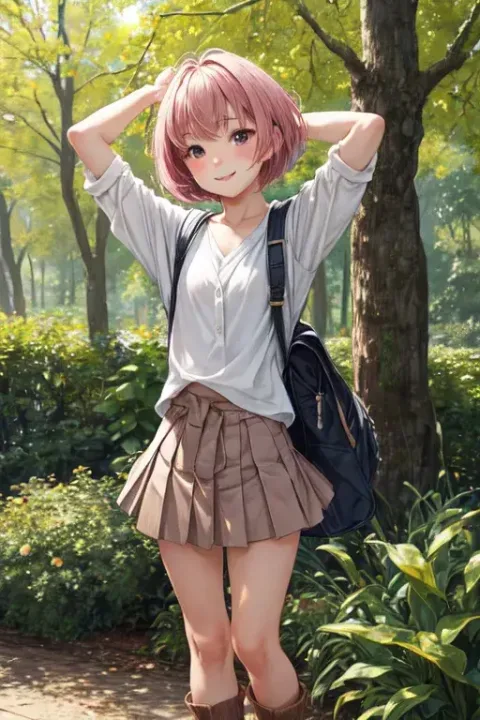 Pink_Short_Hair_Girl 3