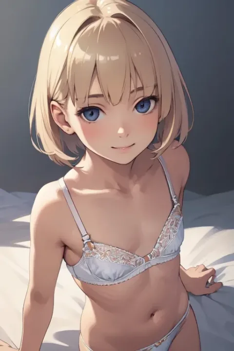 Blonde Short Cut Hair 13