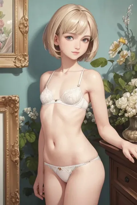 Blonde Short Cut Hair 30