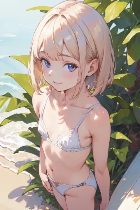 Blonde Short Cut Hair 46