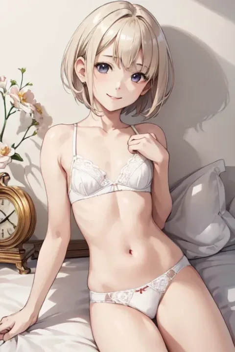Blonde Short Cut Hair 62