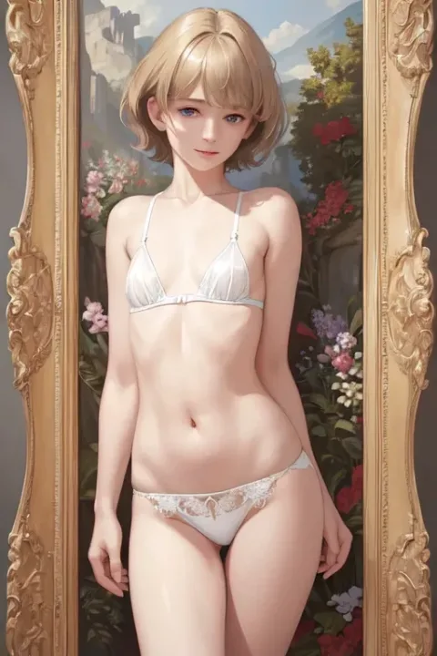 Blonde Short Cut Hair 99