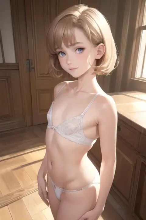 Blonde Short Cut Hair 135
